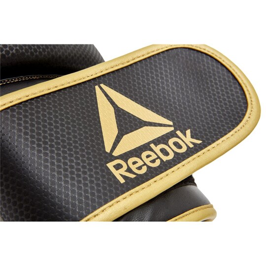 Reebok Retail Boxing Gloves 16OZ, Gold/Black
