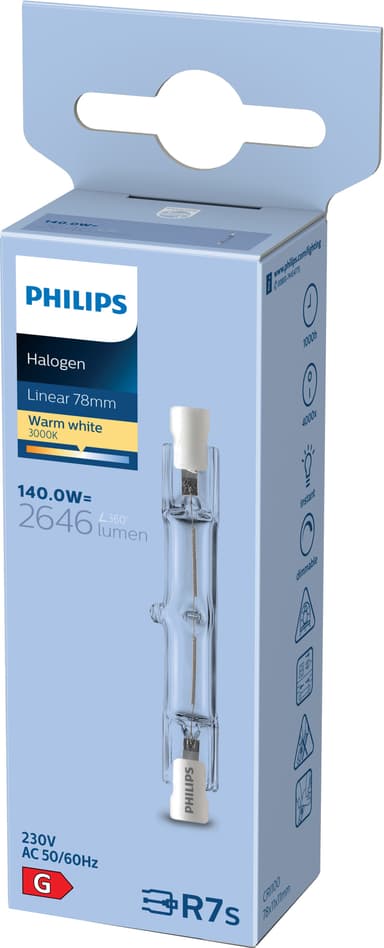 Philips halogenlyspære R7 8719514390102