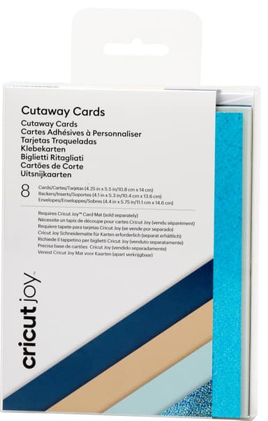 Cricut Joy Cut-Away kort A2 8-pakk (marina)