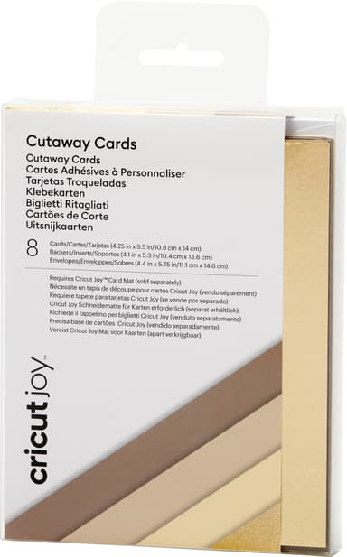 Cricut Joy Cut-Away kort A2 8-pakk (nøytral)