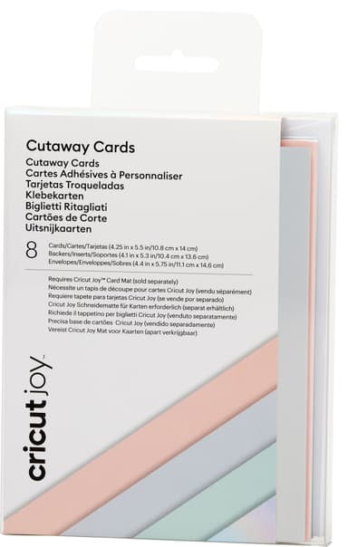 Cricut Joy Cut-Away kort A2 8-pakk (pastel)