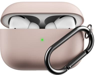 PodSkinz HybridShell AirPods Pro ladeetui m/ nøkkelhank (pastellrosa)