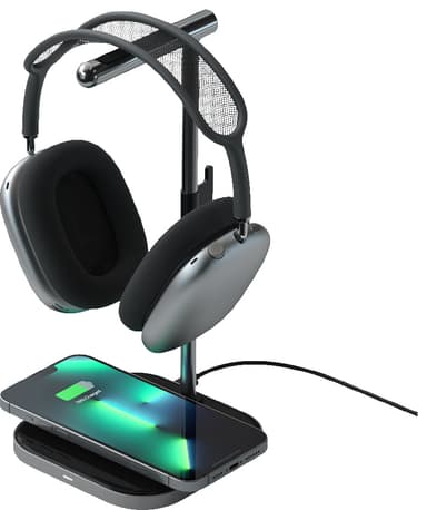 Satechi 2-i-1 stativ til hodetelefoner/lader til iPhone 13/AirPods Pro