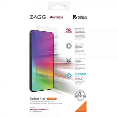 ZAGG InvisibleShield Samsung Galaxy S22 Plus Skjermbeskytter Fusion XTR