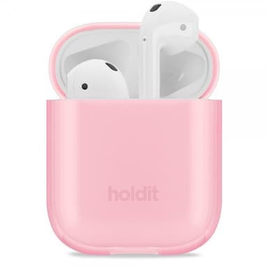 holdit AirPods 1/2 Deksel Seethru Bright Pink