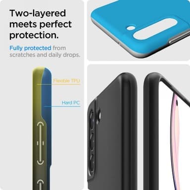 Spigen Samsung Galaxy S21 FE Deksel Thin Fit Svart