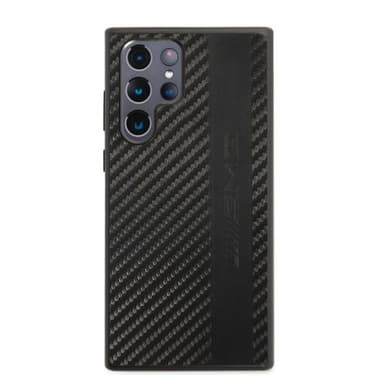 AMG Samsung Galaxy S22 Ultra Deksel Leather Stripe Carbon Svart
