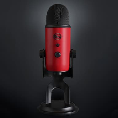 Blue Yeti mikrofon (satengrød) Mikrofon Elkjøp Blue Yeti mikrofon (satengrød) Streaming og opptak gaming