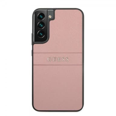 Guess Samsung Galaxy S22 Plus Deksel Saffiano Metal Logo Rosa