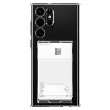 Spigen Samsung Galaxy S22 Ultra Deksel Crystal Slot Dual Crystal Clear
