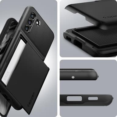 Spigen Samsung Galaxy S21 FE Deksel Slim Armor CS Svart