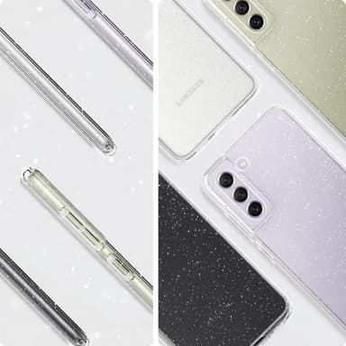 Spigen Samsung Galaxy S21 FE Deksel Liquid Crystal Glitter Crystal Quartz