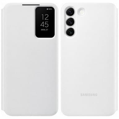 Samsung Original Galaxy S22 Etui Smart Clear View Cover Hvit