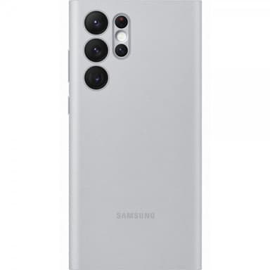 Samsung Original Galaxy S22 Ultra Etui Smart LED View Cover Light Gray