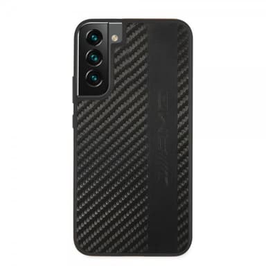 AMG Samsung Galaxy S22 Plus Deksel Leather Stripe Carbon Svart
