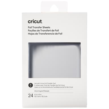 Cricut Transfer Foil Sheets 10x15 cm (sølv)