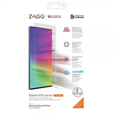 ZAGG InvisibleShield Samsung Galaxy S22 Ultra Skjermbeskytter Fusion XTR Curve
