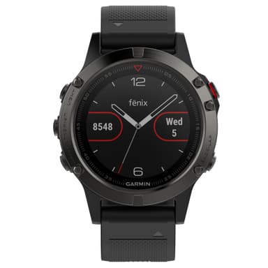 Garmin Fenix 5 multisportsklokke (skifergrå/sort)