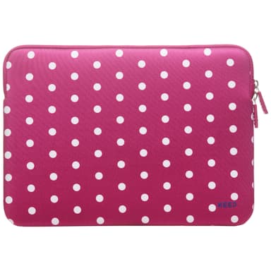 Keep 13,3" bærbar PC neopren etui (dyp rosa med prikker)