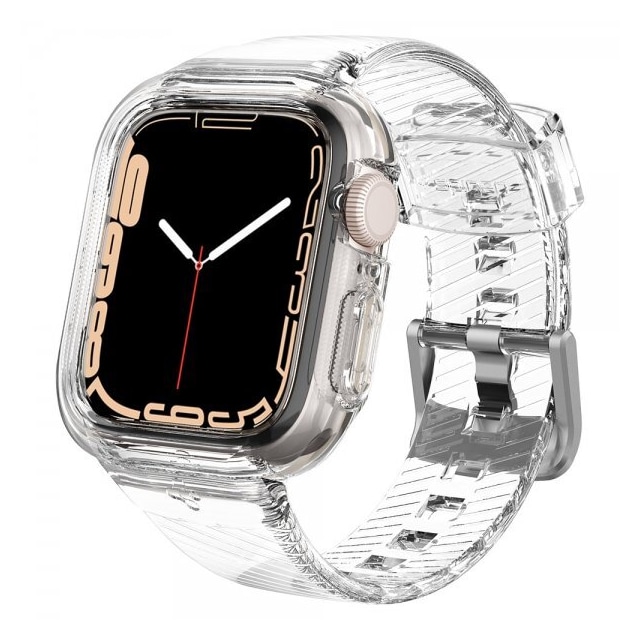 Spigen Apple Watch 40/41mm Deksel Armbånd Liquid Crystal Pro Crystal Clear
