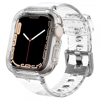 Spigen Apple Watch 40/41mm Deksel Armbånd Liquid Crystal Pro Crystal Clear