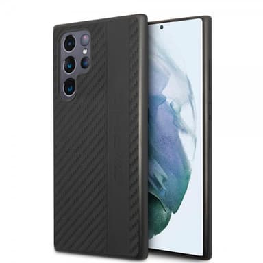 AMG Samsung Galaxy S22 Ultra Deksel Leather Stripe Carbon Svart