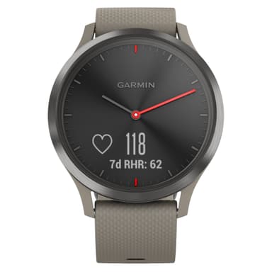Garmin Vivomove HR hybrid smartklokke L (sort/sandsten)