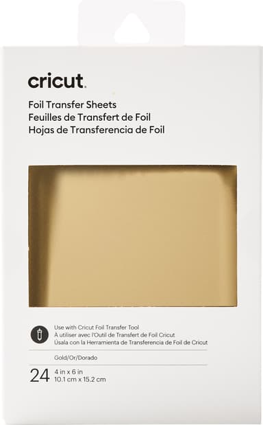 Cricut Transfer Foil Sheets 10x15 cm (gull)