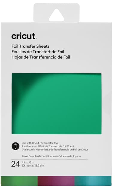 Cricut Transfer Foil Sheets Sampler 10x15 cm (juvel)