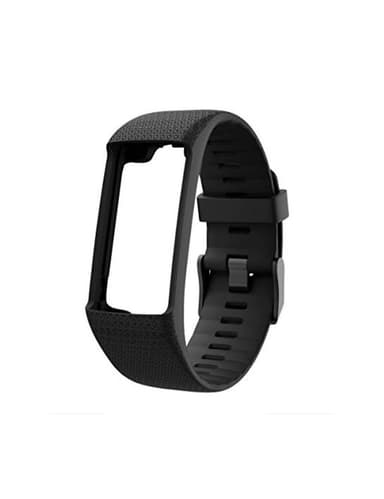 Polar A360 / A370 armbånd i sort silikon