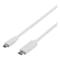 DELTACO USB 2.0-kabel, Type C - Type Mini B ha, 2m, hvit