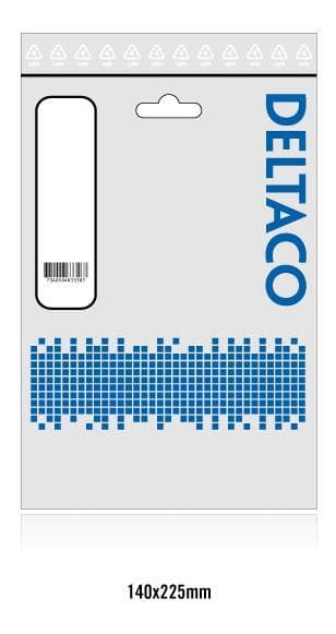 deltaco USB 2.0 Cable, Type A, Type C ma, 1m, white