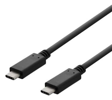 deltaco USB 2.0 USB-C, USB-C charging cable, 3A, 2m, black