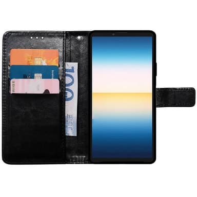 Mobil lommebok 3-kort Sony Xperia 10 IV - Sort