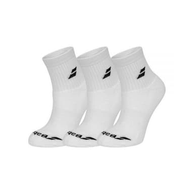 3x Babolat padelsokker - Hvit Størrelse: 35-38