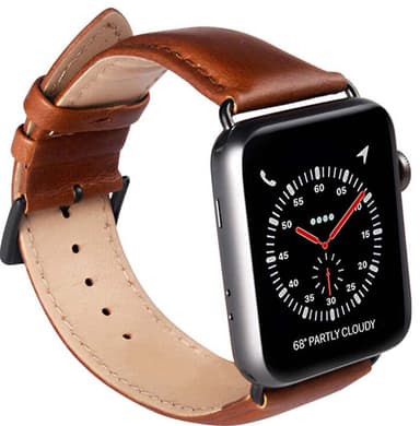 Buffalo skinnreim til Apple Watch 38/40/41mm (tan)
