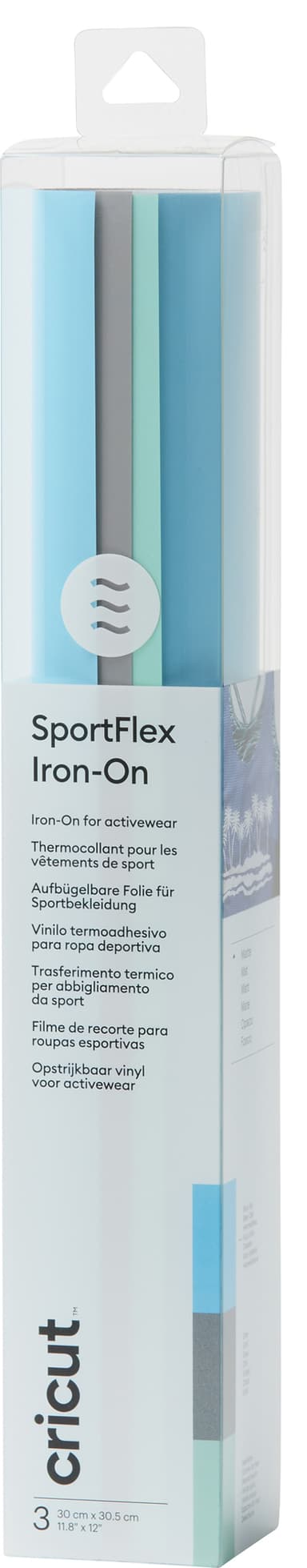 Cricut SportFlex Iron-On strykeark 3-pk. (spa day)