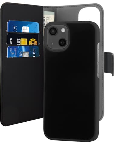 Puro 2-i-1 lommebokdeksel til iPhone 13 mini (sort)