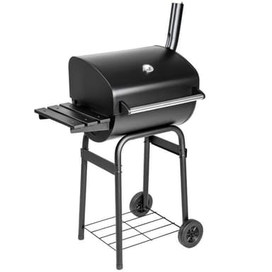 BBQ kullgrill av pulverlakkert metall - svart