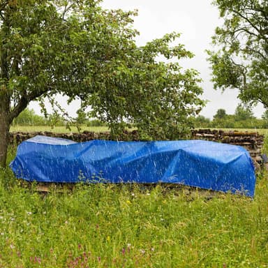 Presenning, vanntett blå - 3 x 6 m