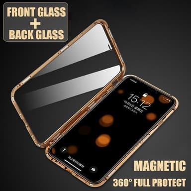 INF iPhone 7/8 Plus deksel med skjermbeskytter Gull