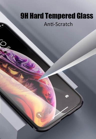 Iphone 7 Plus 8 Plus Deksel Med Skjermbeskytter Svart Elkjop