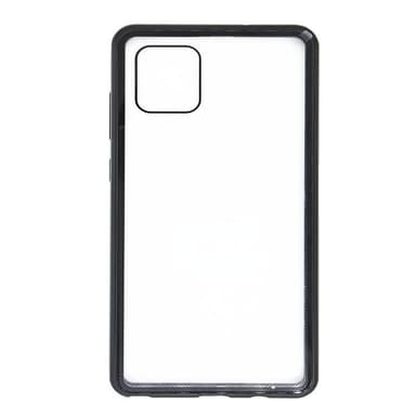 Samsung Galaxy A81 deksel dobbeltsidig herdet glass Svart
