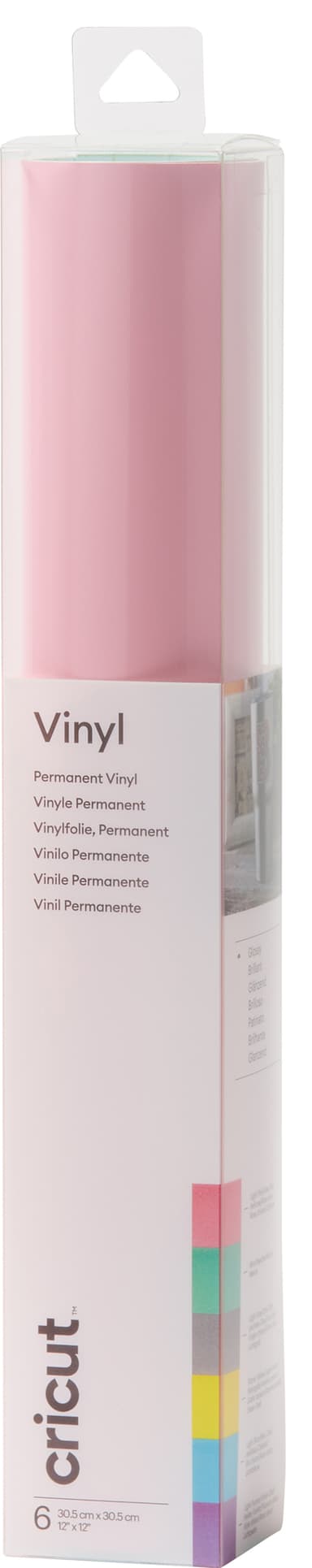 Cricut Premium Permanent Vinyl 6-pk. (pastellfarger)