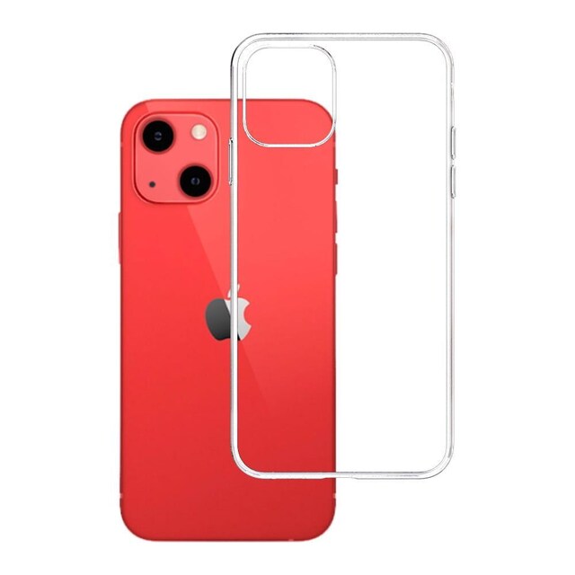 3MK ClearCase for iPhone 13, termoplastisk polyuretan, gjennomsiktig, gjennomsiktig telefondeksel