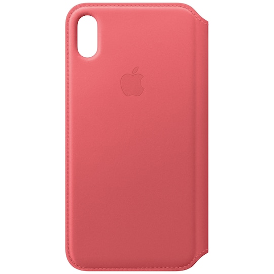 iPhone X Folio skinndeksel (peonrosa)