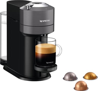 Nespresso Vertuo Next kaffemaskin fra Delonghi ENV120GY (grå)