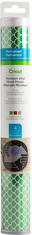 Cricut Premium Permanent Vinyl ark 4-pk. (mosaic mix dragon)