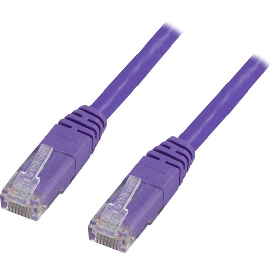deltaco U/UTP Cat6 patch cable 0.3m, purple