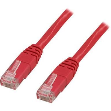 deltaco U/UTP Cat6 patch cable, crossover, 2m, red
